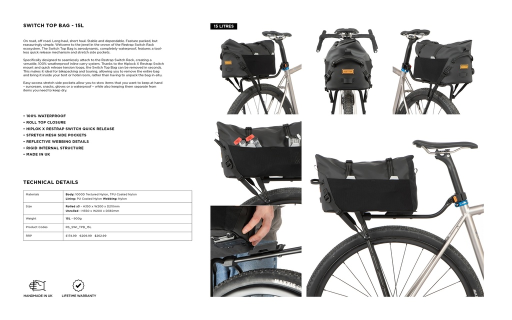 Switch Top Bag - 15L